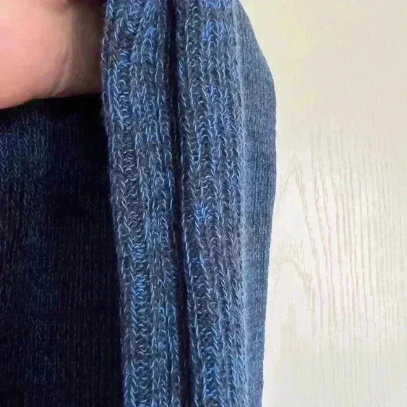 NWT Roots 73 Wallace Knit Scarf Unisex O/S Ink Blue Heather Winter Warm - Picture 6 of 8